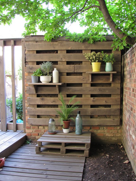 pallet shelves for decor
