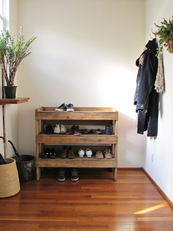 pallet shoe rack project