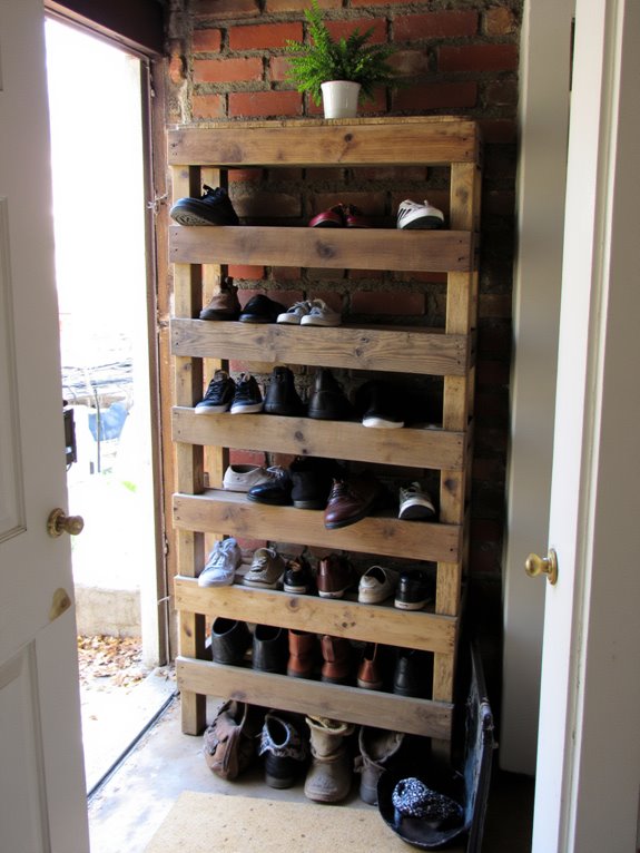 pallet shoe rack project
