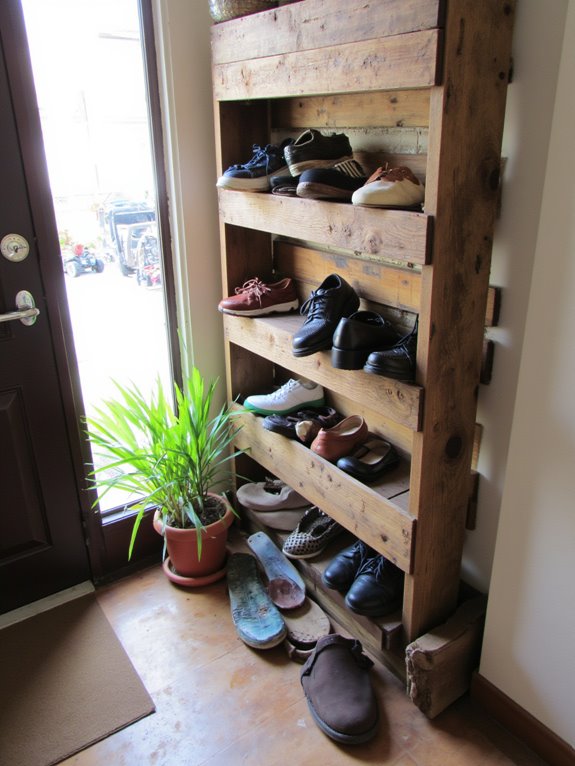 pallet shoe rack project
