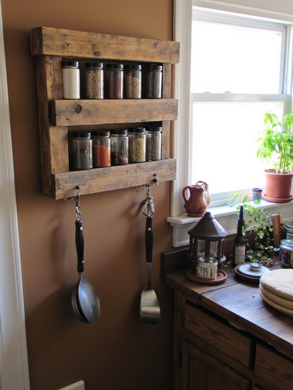 pallet spice rack design