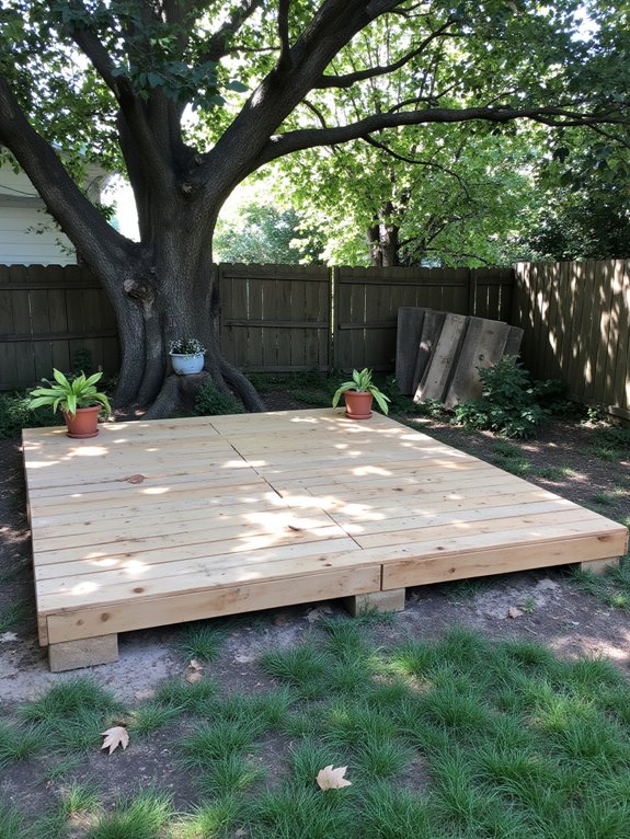 pallet stage for outdoor events