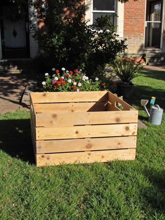 pallet storage crate assembly