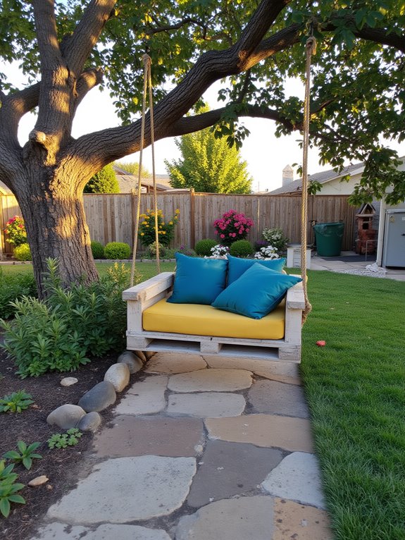 pallet swing chairs creativity