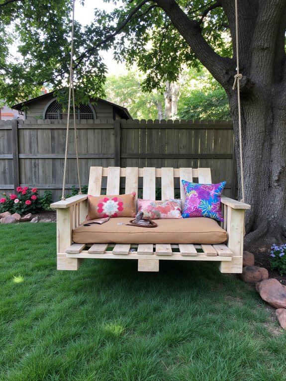 pallet swing cozy retreat