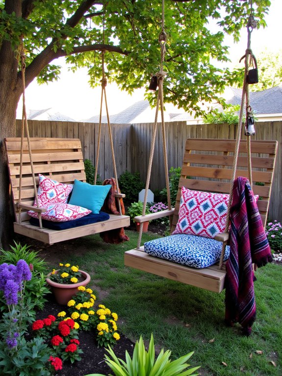 pallet swings for relaxation