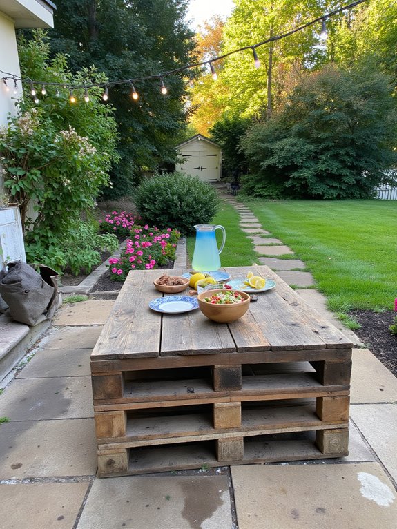 pallet table for bbqs