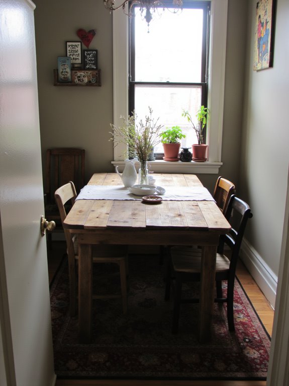 pallet tables for small spaces