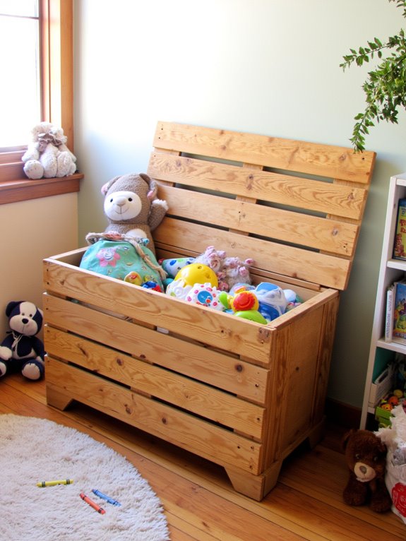 pallet toy storage chest