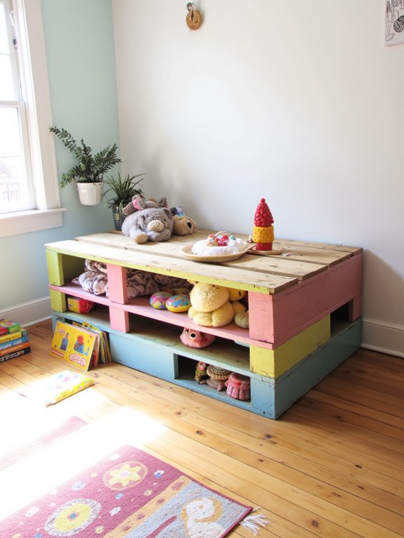 pallet toy storage solution