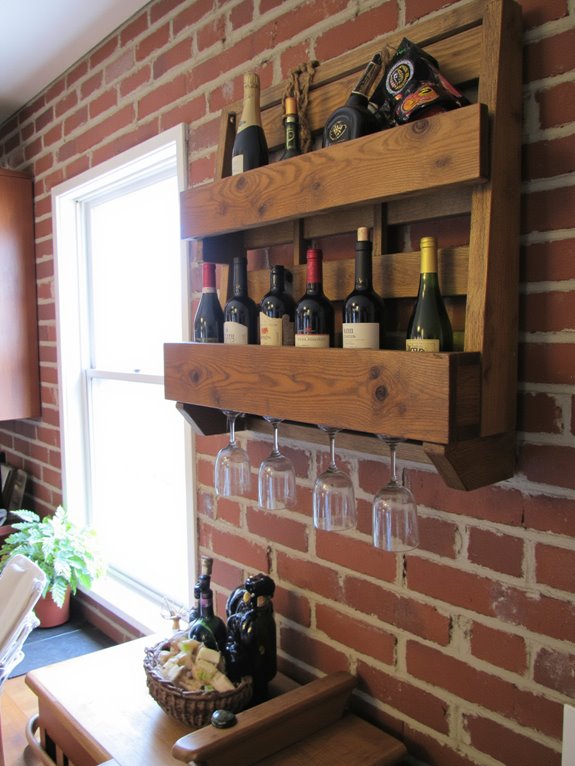 pallet wine rack creation