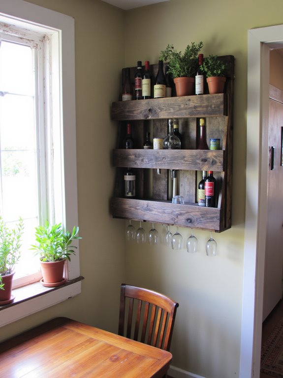 pallet wine rack project
