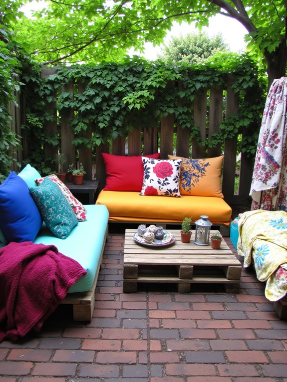 pallets add vibrant color