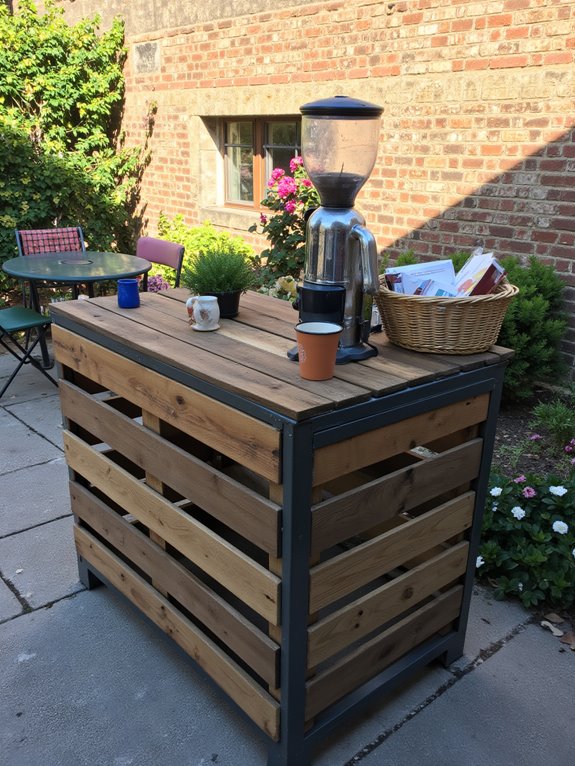 pallets and mixed materials