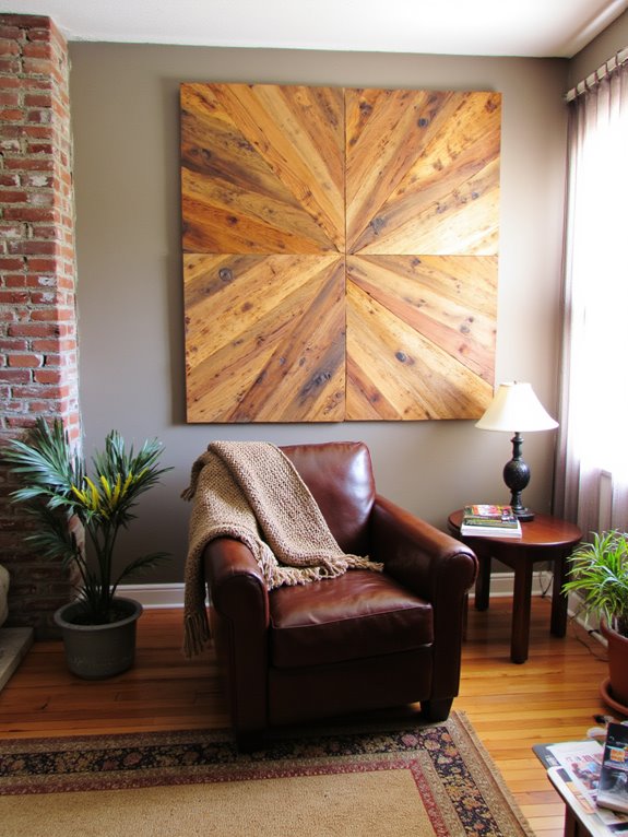 pallets as creative wall art
