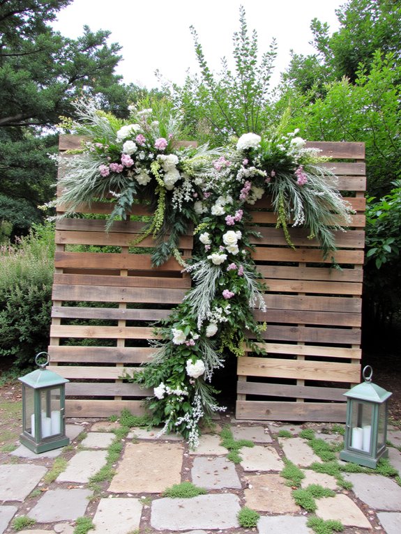 pallets for rustic backdrops