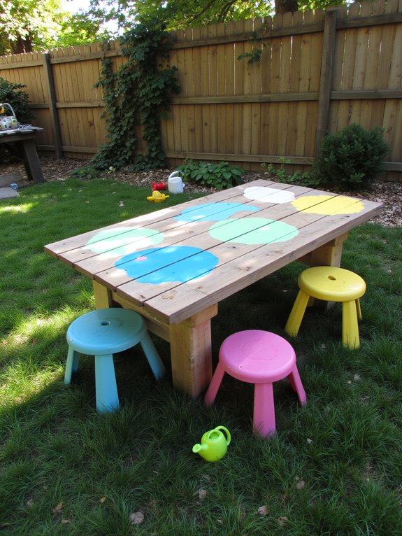 pallets transformed into table