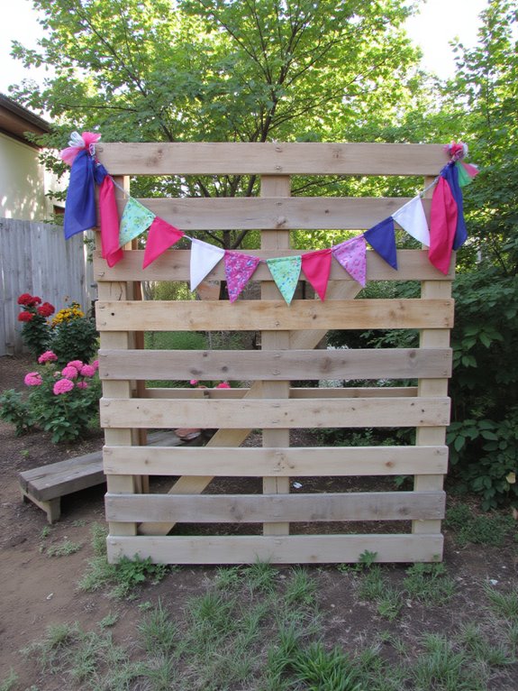 personalized pallet backdrop banners