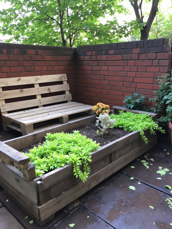 planters enhance outdoor couch