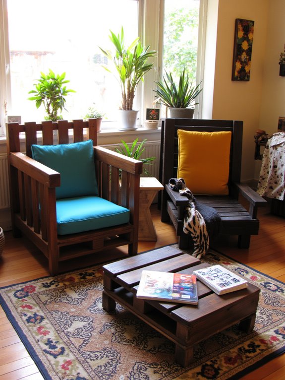 playful pallet chair designs