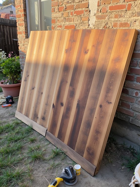 prepare pallets for backdrop