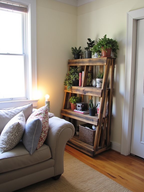 reclaimed pallet shelf project