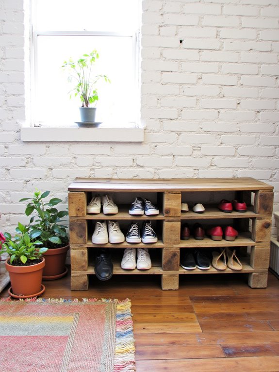 reclaimed pallets for organization