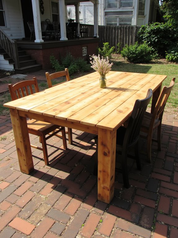 reclaimed wood rustic table