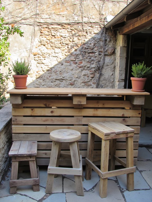 recycled pallet bar project