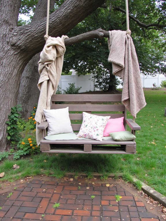 relaxing pallet swing assembly