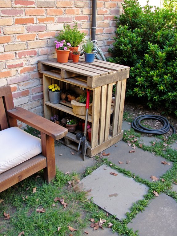 repurposed pallet storage solutions