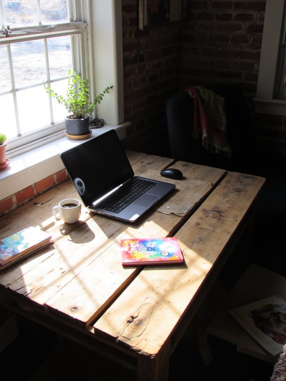 rustic charm pallet desk