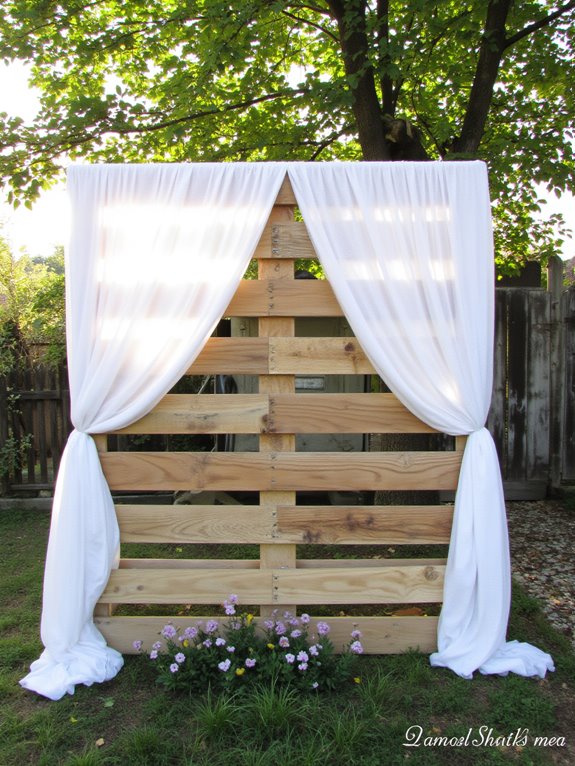 rustic elegance with drapes