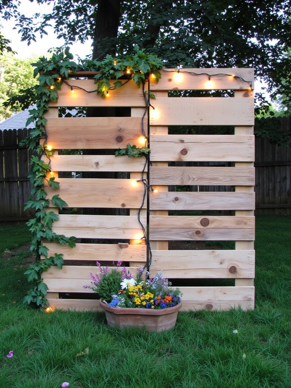 rustic pallet backdrop charm