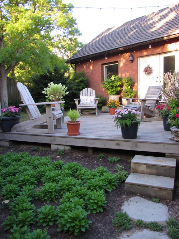 rustic pallet deck design