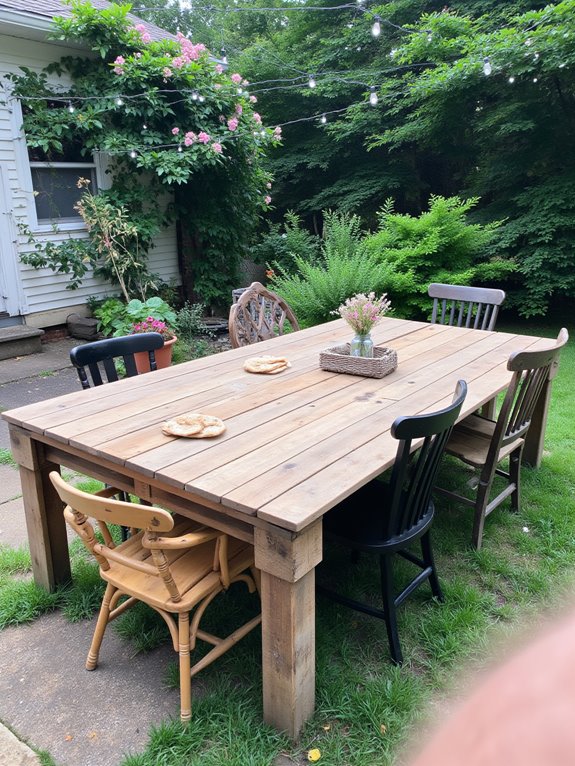 rustic pallet dining table