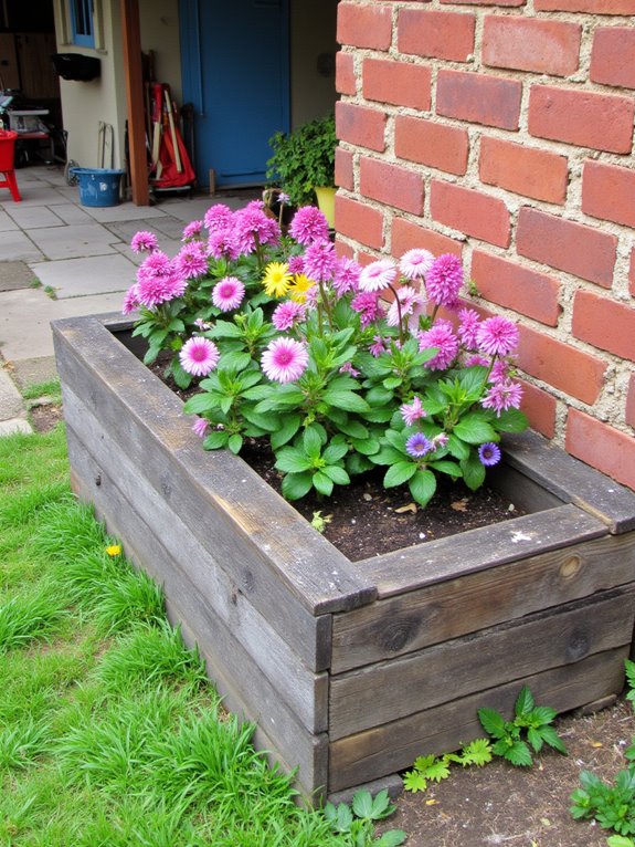 rustic pallet garden planter