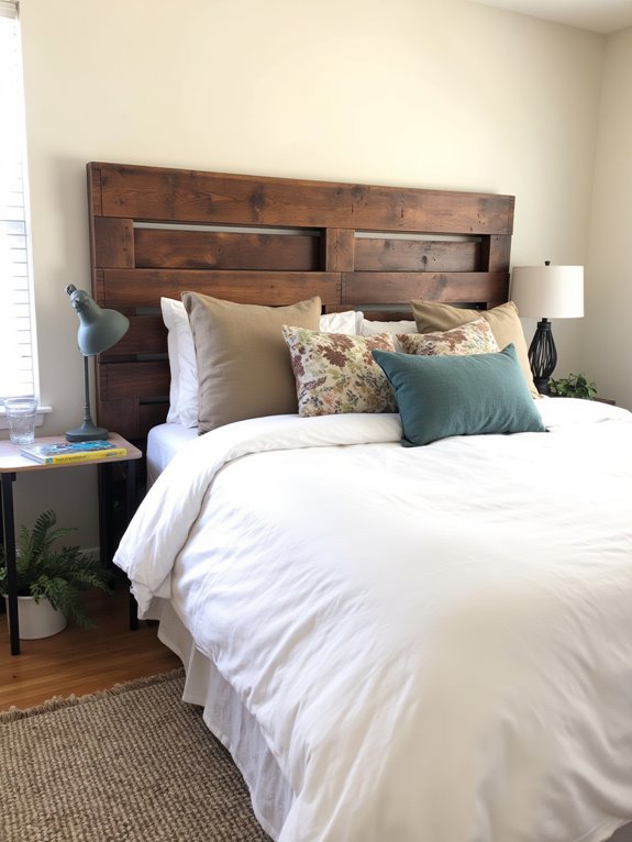rustic pallet headboard diy