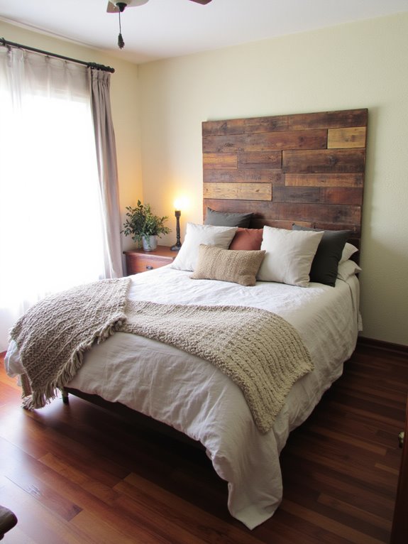 rustic pallet headboard project