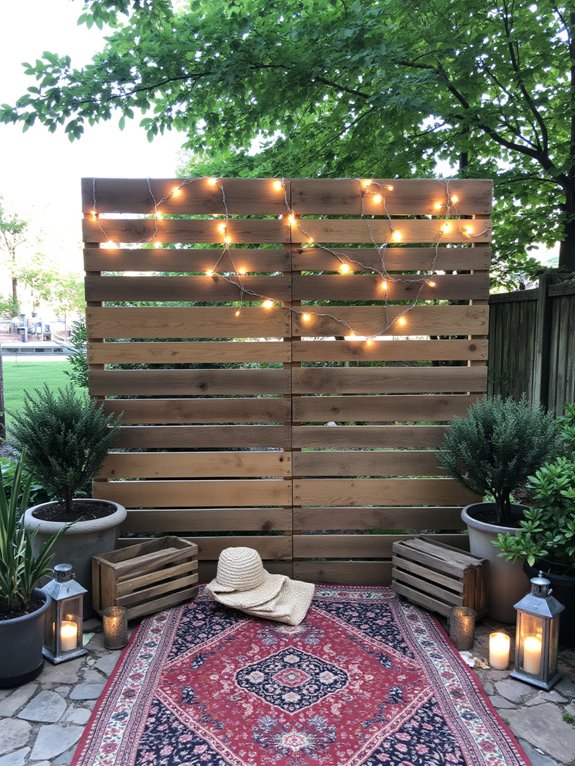 rustic pallet photo backdrop