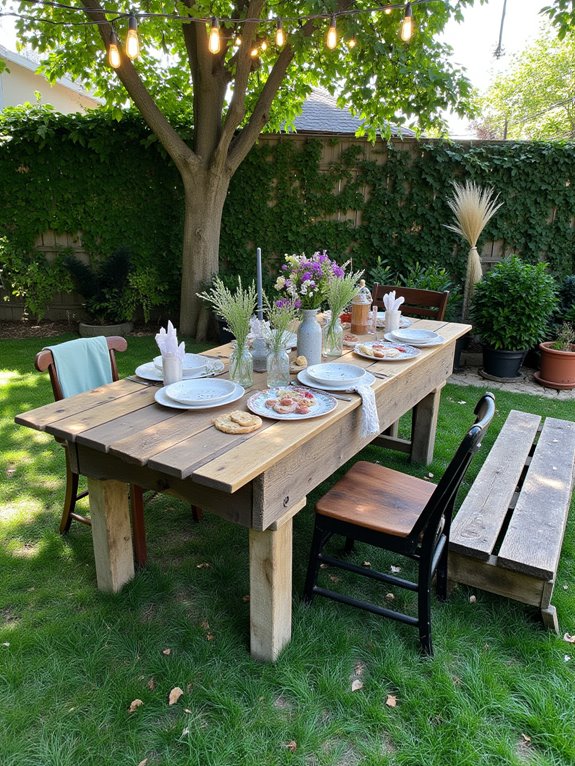 rustic pallet picnic table