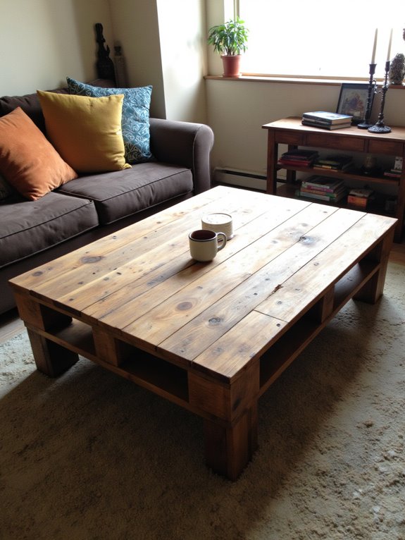 rustic pallet table creation