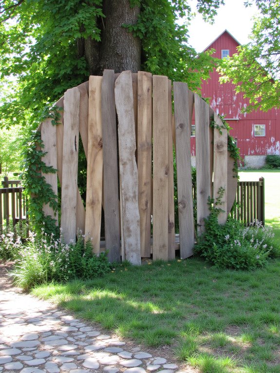 rustic pallet wedding backdrop