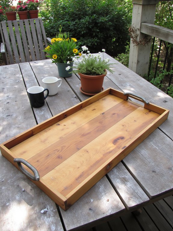 rustic serving tray project