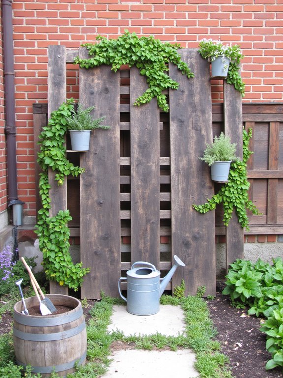 rustic warmth with pallets