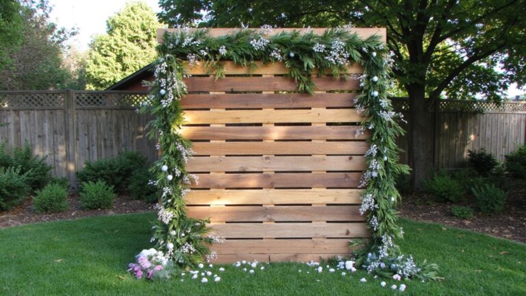 rustic wedding pallet backdrops