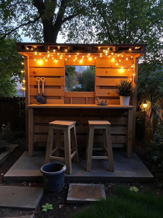 safe outdoor bar lighting