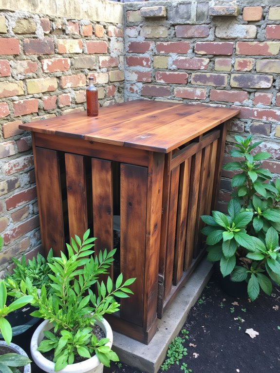 seamless reclaimed wood bar