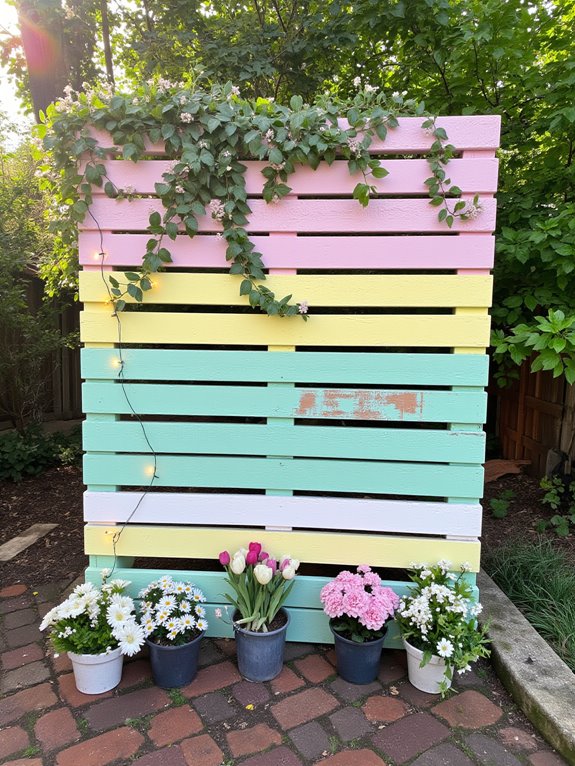 seasonal colors enhance backdrops