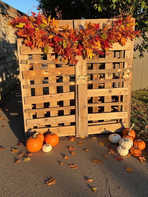seasonal diy pallet backdrops